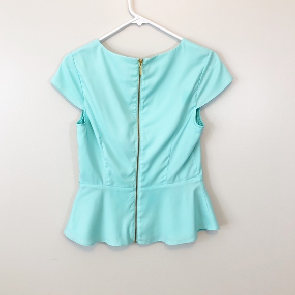 Express Women’s Blouse Peplum Dress Shirt Top S - Picture 2 of 6